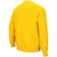 thumbnail image 3 of Men's Colosseum Maize Michigan Wolverines Arch & Logo Crew Neck Sweatshirt, 3 of 5