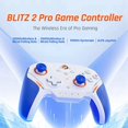 thumbnail image 2 of 2 Pro Controlador de Juego Inalámbrico Frecuencia de Retorno de 2000 Hz Controladores Somatosensoriales para Android/IOS/NS/Steam Azul, 2 of 10