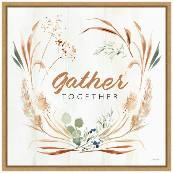 Amanti Art Autumn Ramble V Together Framed Canvas Wall Art Print