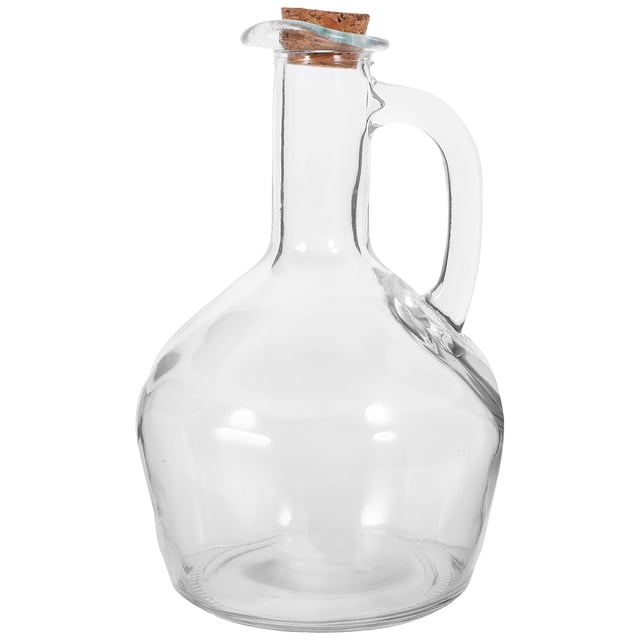 ColoMX Dispensador de aceite de cocina, botella de aceite de vidrio, botella dispensadora de vinagre transparente, botella de salsa de soja