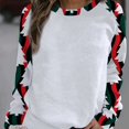 thumbnail image 2 of Camisetas de poliéster spandex sublimación navideña en blanco ropa de Feliz Navidad 2024 camisas de mujer, 2 of 4