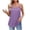 Purple, variant on FDGIU Plus Size Women's 2025 Summer Boho Floral Tank Tops - Adjustable Spaghetti Strap Cami Blouse, Loose Fit Tunic for Vacation Beach Style