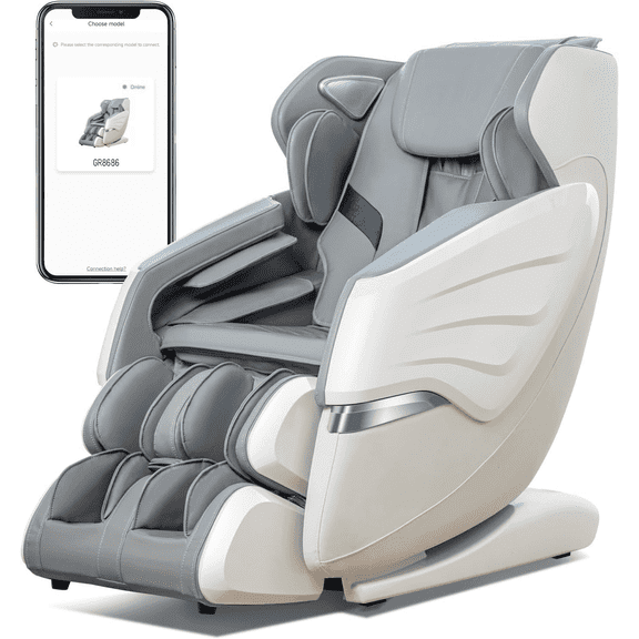 BOSSCARE Massage Chair Full Body: 3D Zero Gravity Shiatsu Massaging Chairs - SL Track Back Heating Massager Recliner for Office Home Family (GR8686)