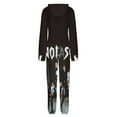 thumbnail image 5 of Stray Kids Womens Mens Hooded Jumpsuit - Zip Up One Piece Pajamas Soft Cozy Winter Warm Plush Loungewear, 5 of 7