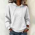 thumbnail image 2 of Camisetas de Verano Largas para Mujeres con Capucha de Manga Larga Impresa con Bolsillos para Uso Casual, Día de San Patricio, Primavera Y Verano, 2 of 5