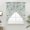 Teal green, variant on Retro Spring Floral Swag Curtains Valance For Kitchen Windows, Summer Botanical Vintage Farmhouse Wide Rod Pocket Curtain Drapes, Bathroom Cafe Living Room Light Filtering Drapery Panels, 72"W x 36"H