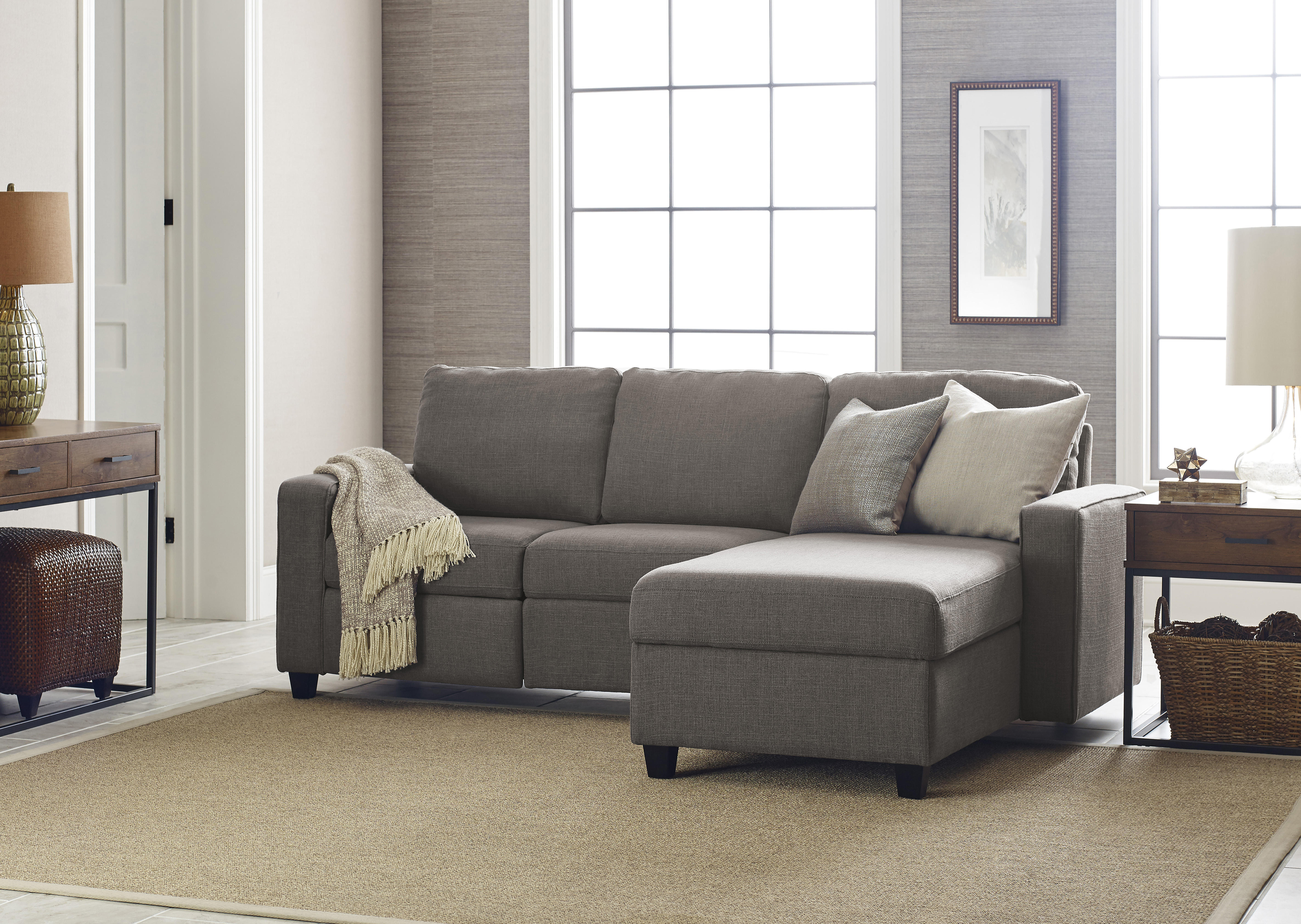 Serta Palisades Reclining Sectional with Right Storage Chaise - Gray - image 4 of 9