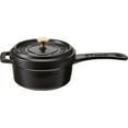thumbnail image 2 of Staub Cast Iron 0.25-qt Mini Saucepan - Matte Black, Made in France, 2 of 5