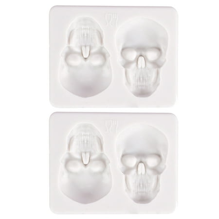 

Fjofpr Hot kitchen Halloween Skull Silicone Mold Cake Decoration Liquid Fondant Silicone Mold