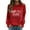 Red, variant on Aayomet Womens Sweatshirt Womens Crewneck Pullovers Color Block Long Sleeve Side Split Tunic Tops,Gray S