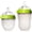 Green, variant on Comotomo Natural Feel Baby Bottles Set, 5oz Slow Flow and 8oz Medium Flow, Pink