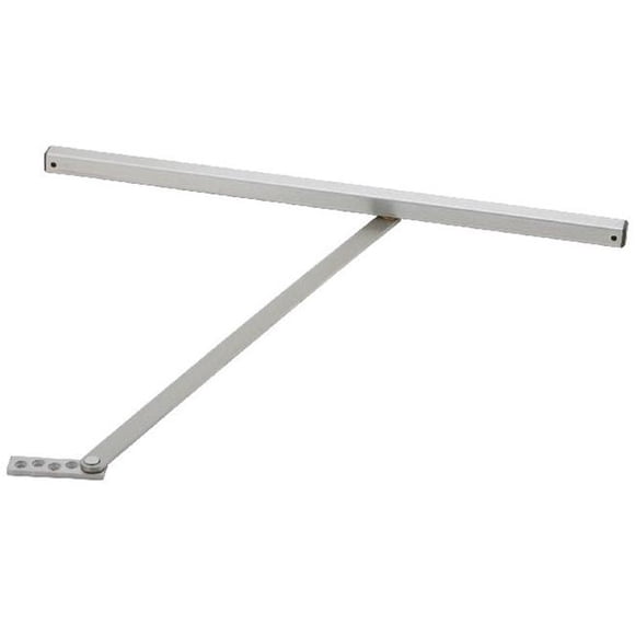 Medium Duty Hold Open Surface Overhead Door Holder, Satin Stainless Steel - Size 4