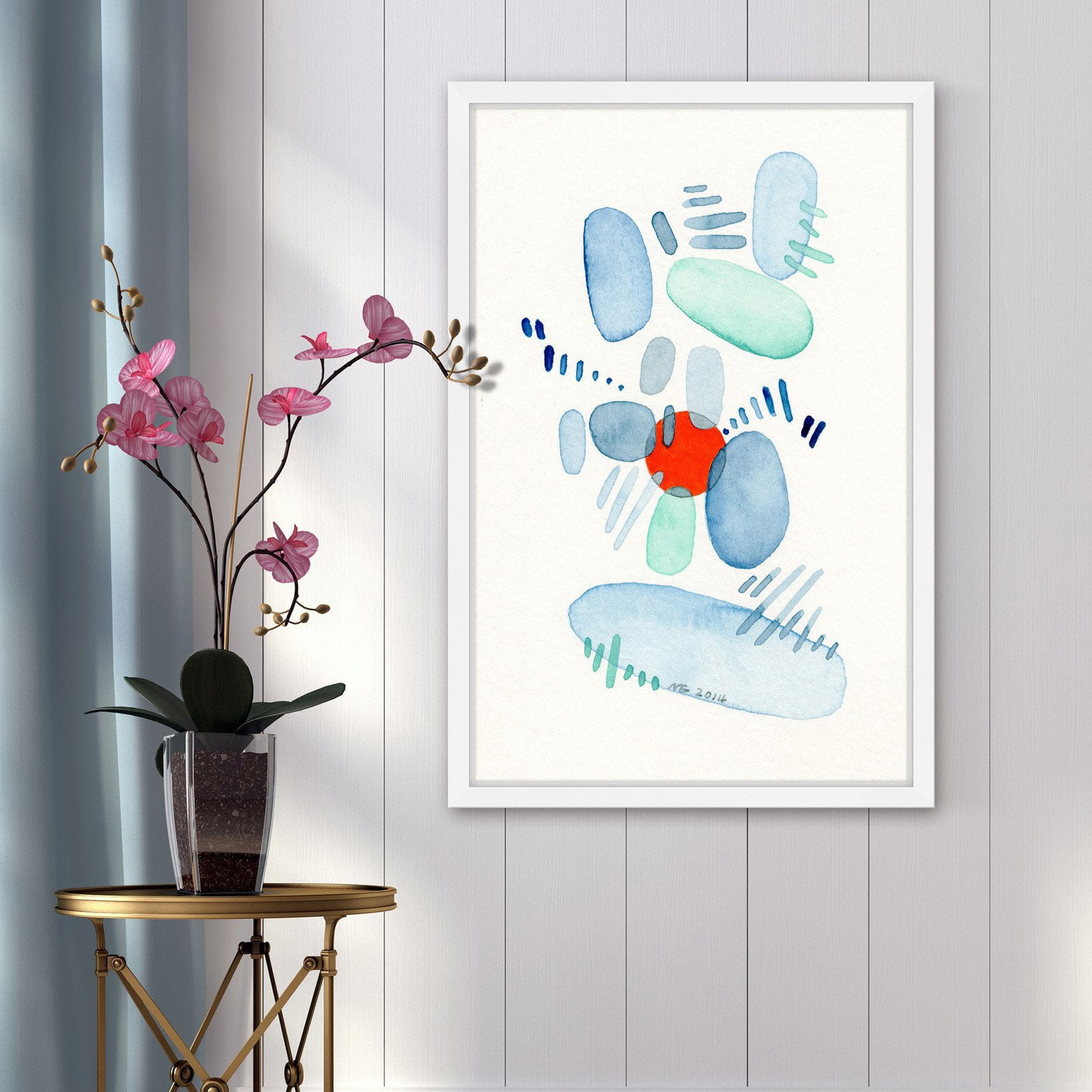 Marmont Hill "Red Dot" by Nikki Galapon Framed Painting Print