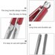 thumbnail image 3 of Multipurpose Barbecue Clamp Kitchen Tool for Bbq Party Red Plastic and Stainless Steel 1Set, 3 of 5