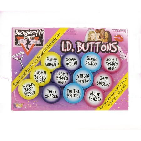 Bachelorette Party ID Buttons F60202