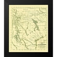 thumbnail image 2 of Doniphan 20x23 Black Modern Framed Museum Art Print Titled - Route thru New Mexico Chihuahua Coahuila Mexico US, 2 of 5
