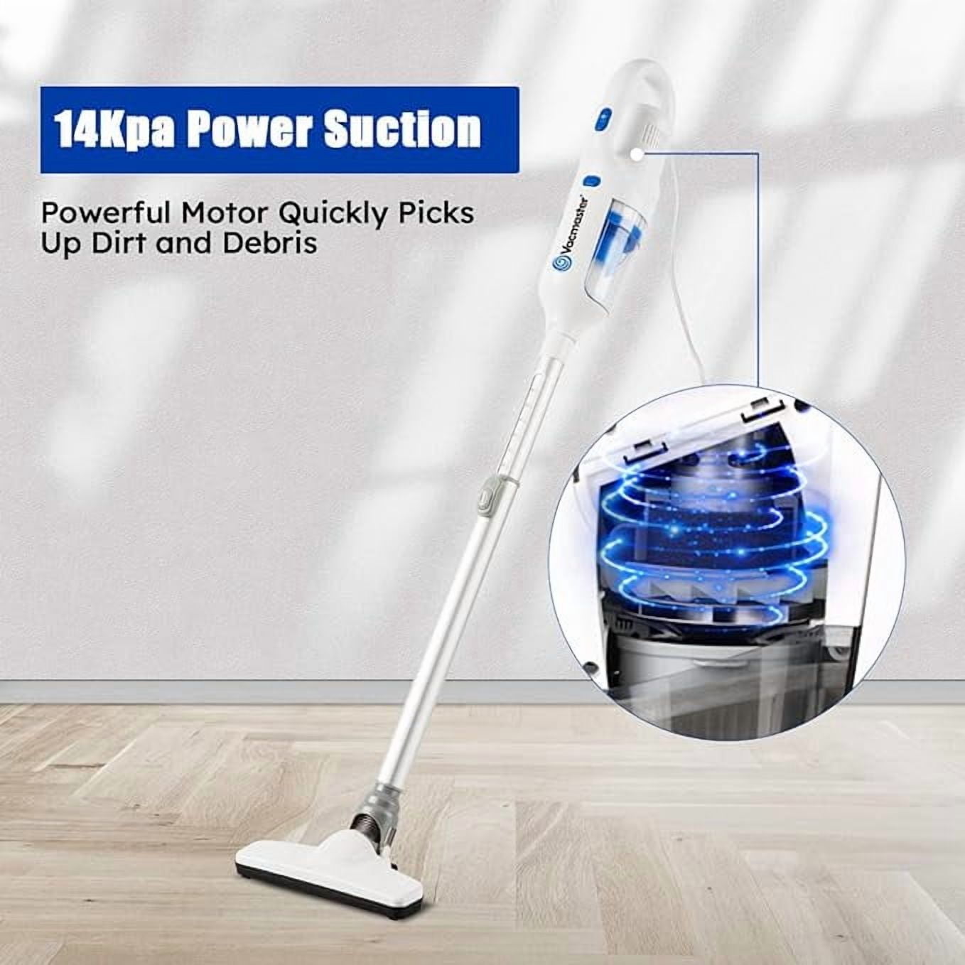 Vacmaster Corded Stick Vacuum Cleaner 2 in 1 Ultra-Lightweight 14Kpa Power Suction Handheld Vacuum Cleaner with Washable HEPA Filter for Home, Car, Pet Hair, Carpet, Hard Floor