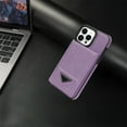 thumbnail image 6 of Phone Case for iPhone 15 Pro 6.1 inch Wallet Cover with Screen Protector RFID Slim Credit Card Holder Slot Stand Cell Accessories iPhone15Pro 5G i i-Phone i15 iPhone15 16Pro Women Men Purple, 6 of 11