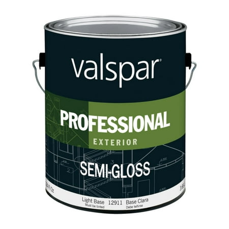 1 gal Valspar 12911 Light Base Professional Interior Latex Paint, Semi-Gloss