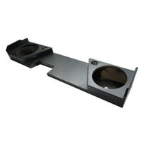 Fits Chevy Silverado 2014 - 2018 Double Cab Dual 12" Sub Box Enclosure - Rhino Coated