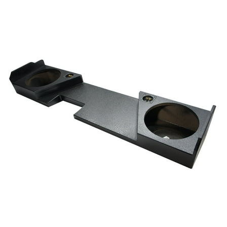 Fits Chevy Silverado 2014 - 2018 Double Cab Dual 12" Sub Box Enclosure - Rhino Coated