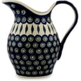 thumbnail image 3 of Blue Rose Polish Pottery Peacock Pitcher, 3 of 6