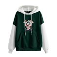 thumbnail image 1 of EQWLJWE Cow Print Sweatshirt for Women Fall Warm Sweatshirt Cute Cow Print Drawstring Drop Shoulder Hoodie Loose and Pockets Halloween Sweaters Halloween Clearance Costumes, 1 of 4