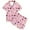 B90-Pink, variant on FYDUU Cute Pajamas for Girls Chicken Pattern Print Girls Pajamas Short Sleeve Button Down Shirt And Shorts Kids Soft Sleepwear Outfits Nightwear 2-3 Years