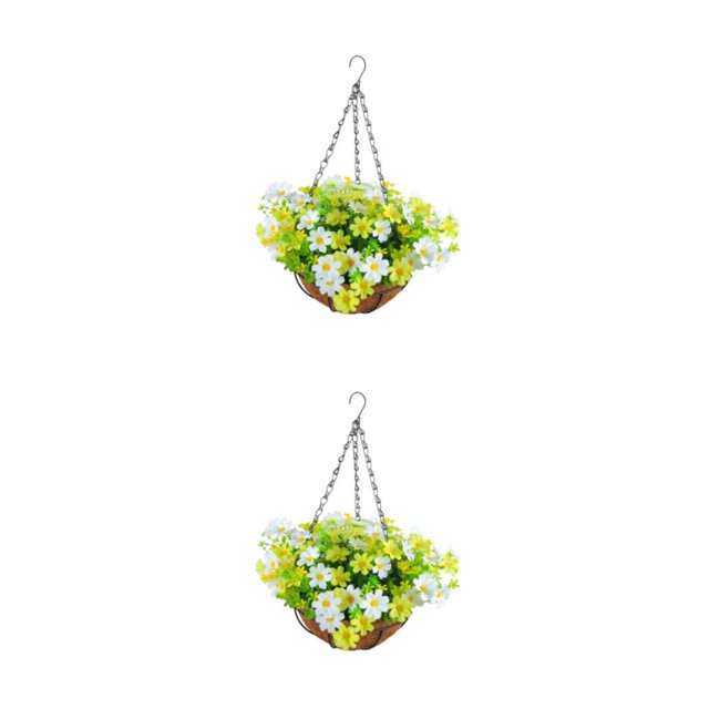 Injueey Cesta colgante de flores simuladas, fácil de limpiar y ecológica, precio asequible Type5 NO5