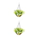 thumbnail image 2 of Maceta Toystoory Elegante para interiores y Exteriores flores artificiales Fáciles de limpiar Amarillo + Flor blanca U3-6, 2 of 6