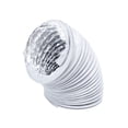 thumbnail image 5 of Flexible Dryer Vent Hose Exhaust Pipe Exhaust Hose Aluminum Foil Ducting Exhaust Duct for Heating and Cooling Green Houses Boat Blower Fan Vent 5.91inch, 5 of 8
