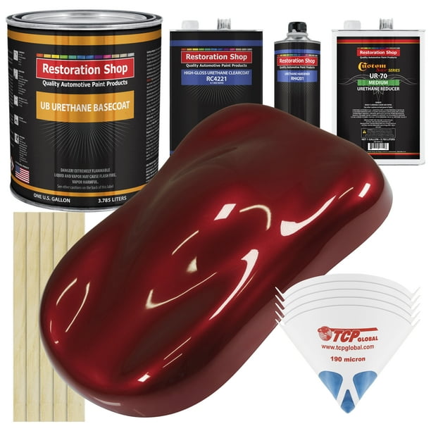 Fire Red Pearl Gallon URETHANE BASECOAT CLEARCOAT Car Auto Fire Red Pearl Gallon URETHANE BASECOAT CLEARCOAT Car Auto