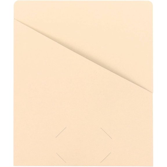 Slash Jacket, Letter Size, Manila, 25 per Pack (75430)