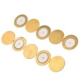 thumbnail image 5 of Clispeed 10Pcs Piezoelectric Buzzer Film Gasket for Acoustic Guitar Pickups Golden Copper Ceramic Disc, 5 of 8