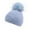 Sky Blue, variant on Kids Warm Winter Knitted Woolen Hat for Boys and Girls Cozy Autumn Outdoor