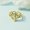 Gold, variant on Adjustable Twist Open Buckle Ring For Women Luxury Fashion Copper Ring, High Quality, Beautiful Design