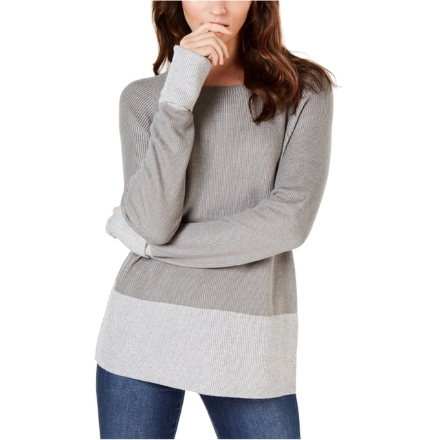 Suéter metálico I-N-C para mujer gris XX-Large