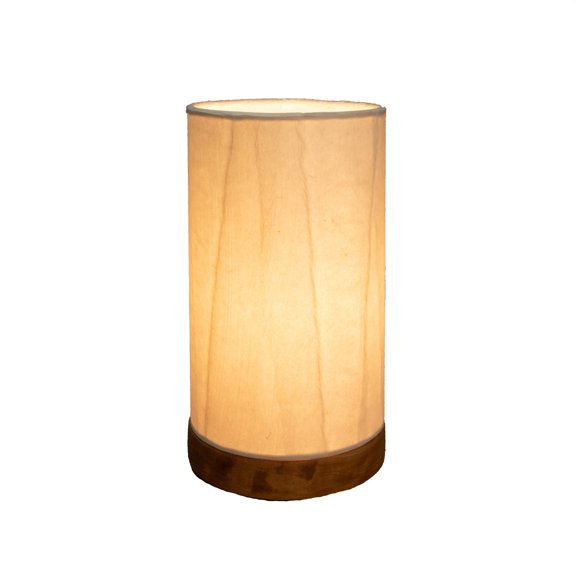 Eangee Home Design Mini Paper Cylinder Table Lamp, Shade Made Of Handmade Paper, 5x5x9 Inches