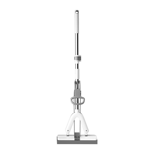 Wet Mops for Floor Cleaning Rubber Mop for Household Use, Water Absorbing Sponge Mop, Hand Wash Free, Dry and Wet, Lazy, Household Use, Squeezing Rubber Mop