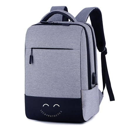 UPC: 0697067515259 | Techprotectus 15.6  Laptop Backpack with USB Charging Port  Gray