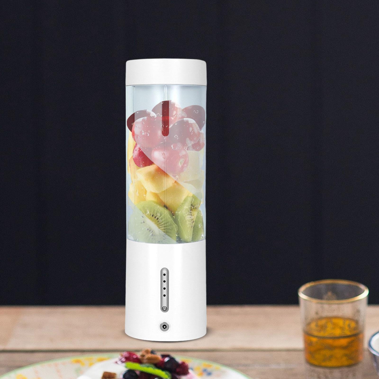 Fiocias Electric Juicer,Juice Maker Machine,Portable,Handheld Juicer Blender for Travel, White