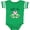 Football Green and White, variant on Inktastic Gigi's Girl Heart Flowers Girls Baby Bodysuit