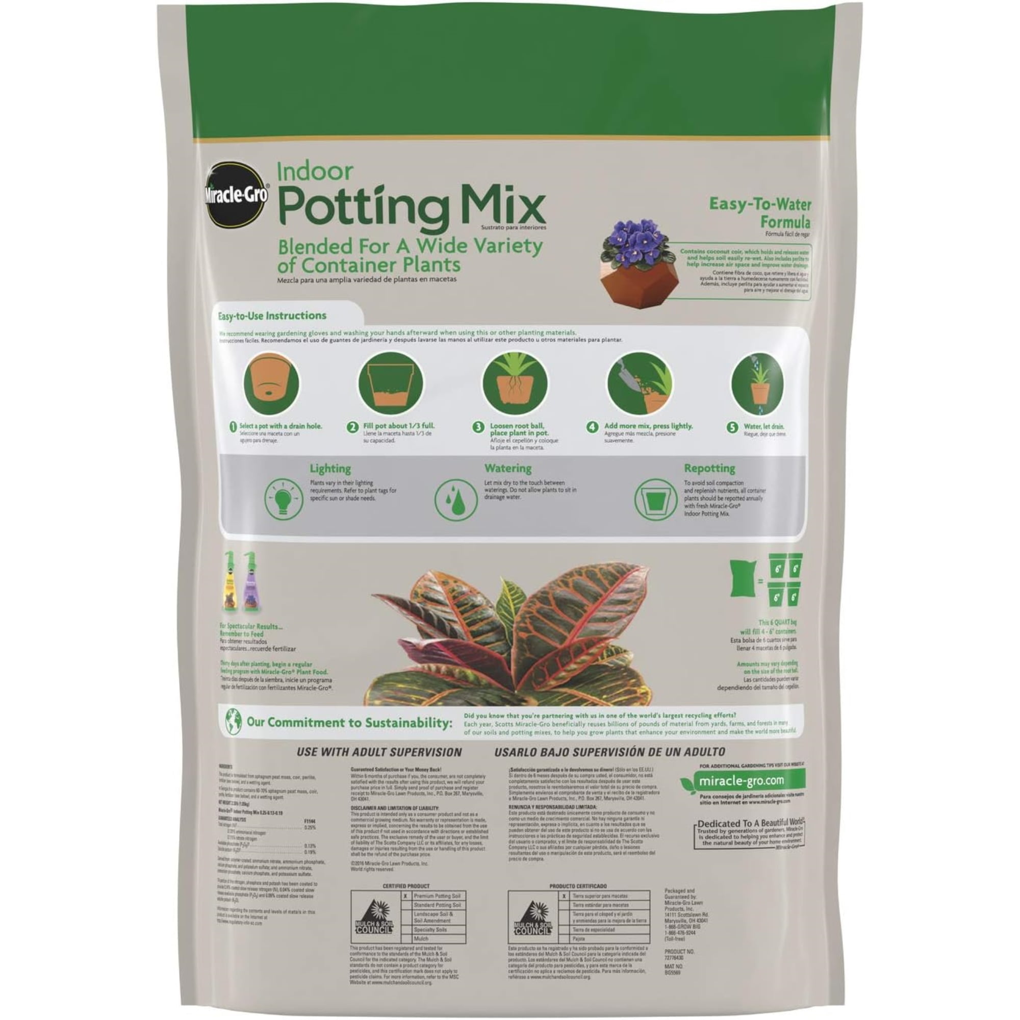 Miracle gro indoor potting mix deals
