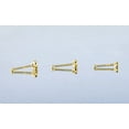 thumbnail image 4 of 22G 14K White Gold Bezel Set Diamond Nose Bone Nose Stud - April Birthstone Ball-end Nose Ring Stud - NBWG_BZWD15, 4 of 5