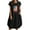 Black womens independence day dresses, variant on Wycnly Womens Independence Day Dresses Casual Loose Pocket Cotton Linen 4th of July Patriotic Midi Dresses Fashion American Flag Print Round Neck Short Sleeve Knee-Length Summer Dress Black l