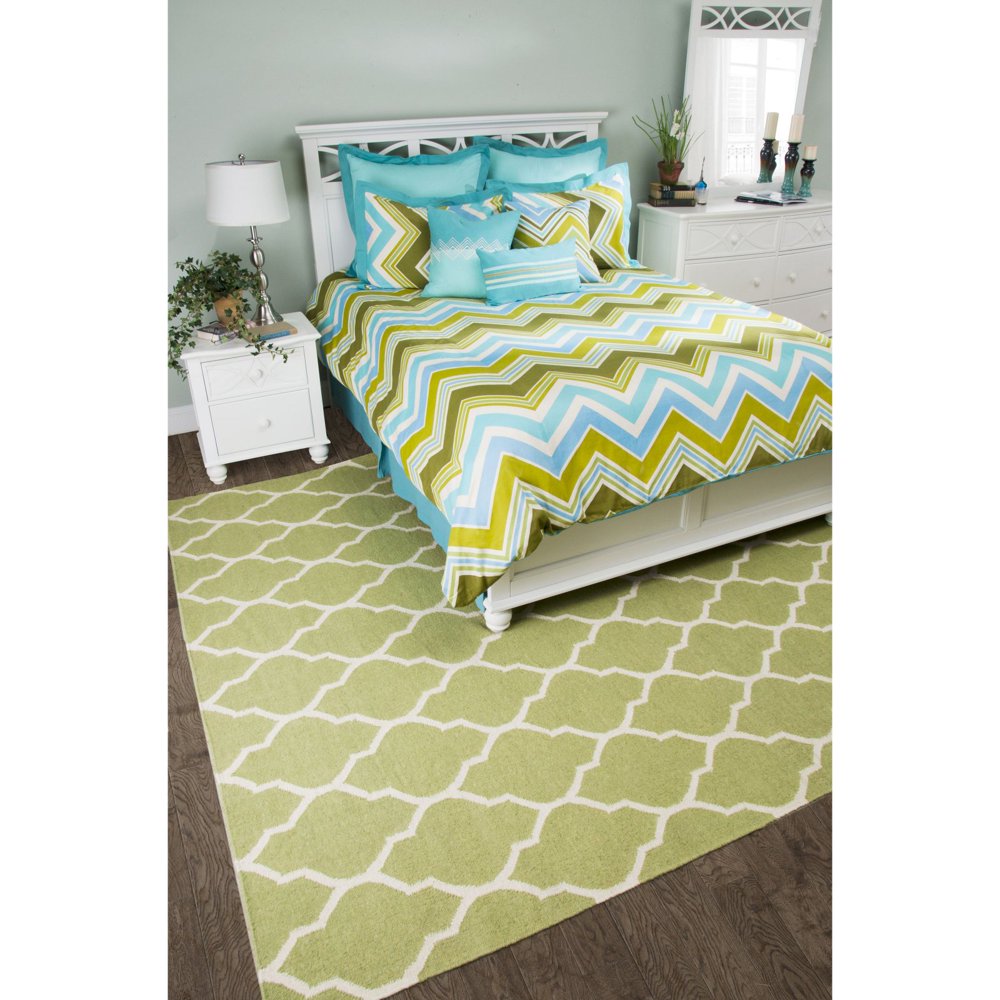 Rizzy Home Hippie Chic Teal Bed Skirt