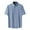Gray, variant on ZQUUVOU Men's Ice Silk Short Sleeved Shirt Solid Color Turndown Collar Button Down Formal Dress Tops Black