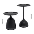 thumbnail image 3 of Modern Side Tables Nesting Tables, Black Round Coffee Side Table Set, Table Bedside Set, Sofa & Console Table for Living Room Balcony Home, 3 of 10