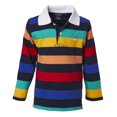 thumbnail image 1 of Polo Rugby à Manches Longues Rayé en Coton pour Garçons - Multicolore - Taille 18, 1 of 3