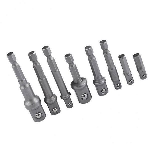 2-6 paquetes 8 piezas Hex shank enchufe Conjunto de controladores de perforación Extensión del adaptador de broca de taladro 2 piezas
